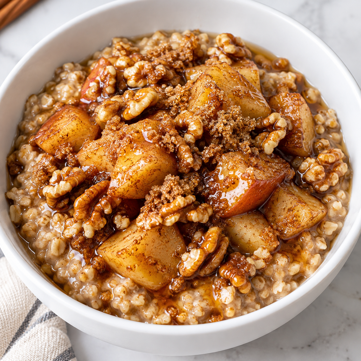 Apple Pie Steel Cut Oats