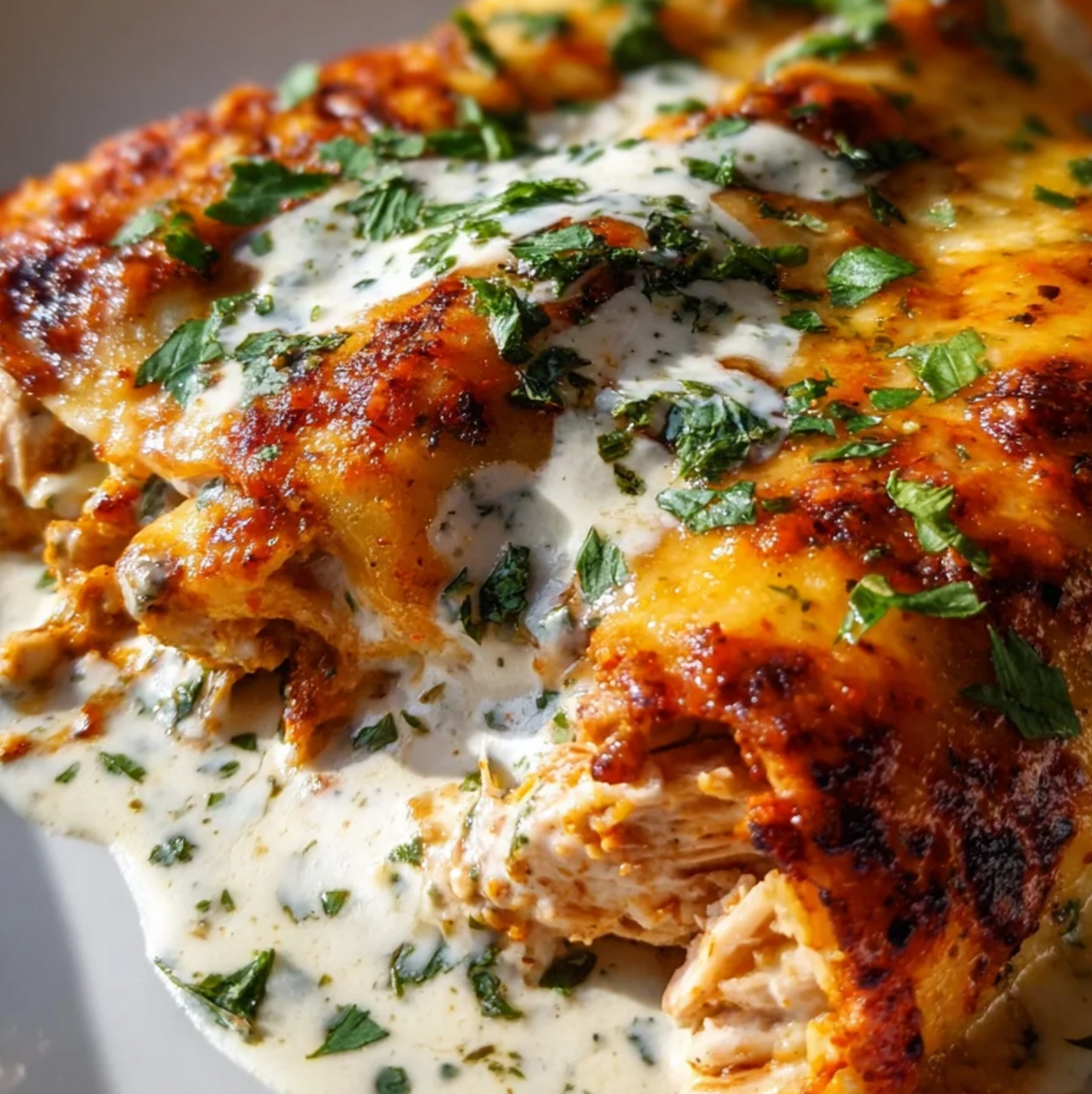Pork Al Pastor Enchiladas