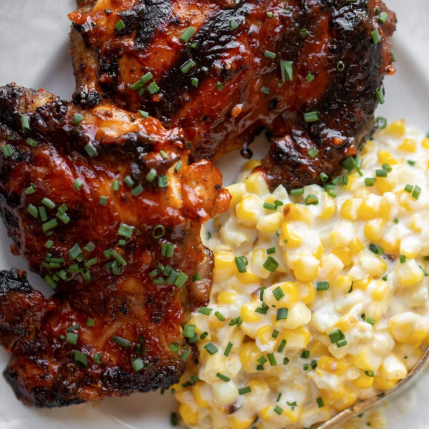 BBQ Grilled Chicken & Cream Corn