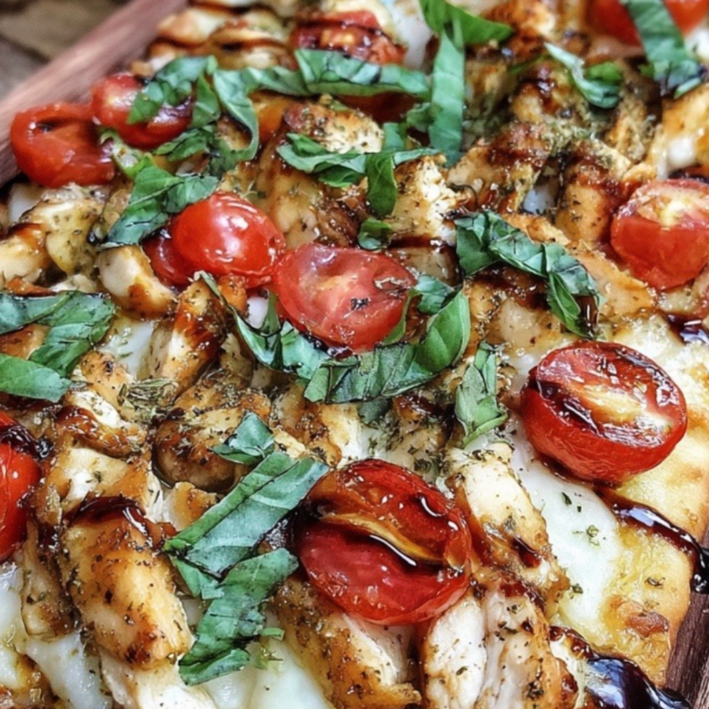 Chicken Caprese Flatbread