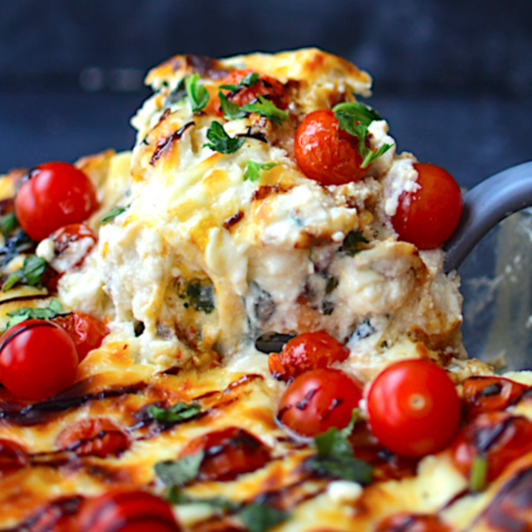 Chicken Caprese Lasagna