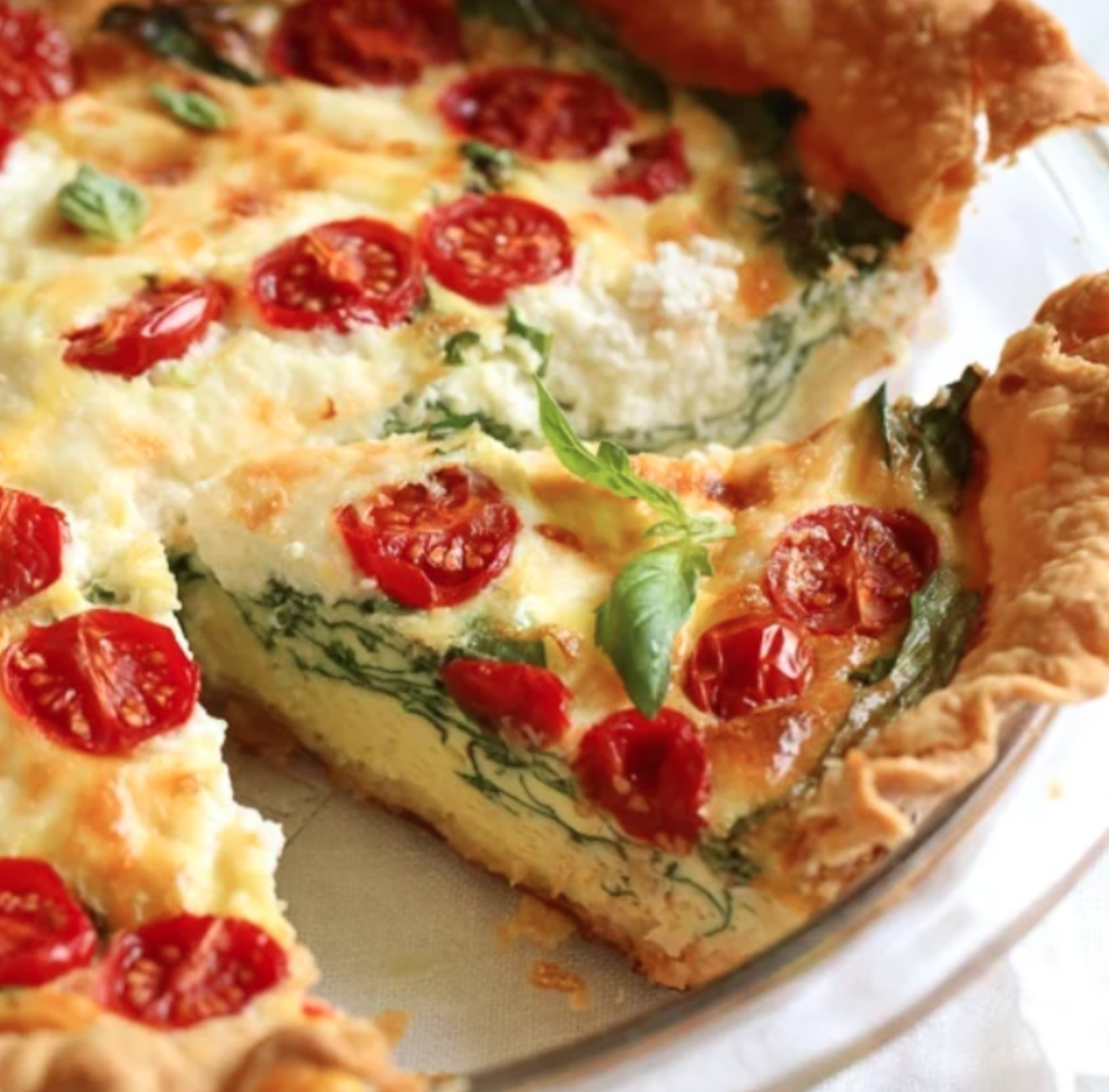 Gluten Free Caprese Quiche