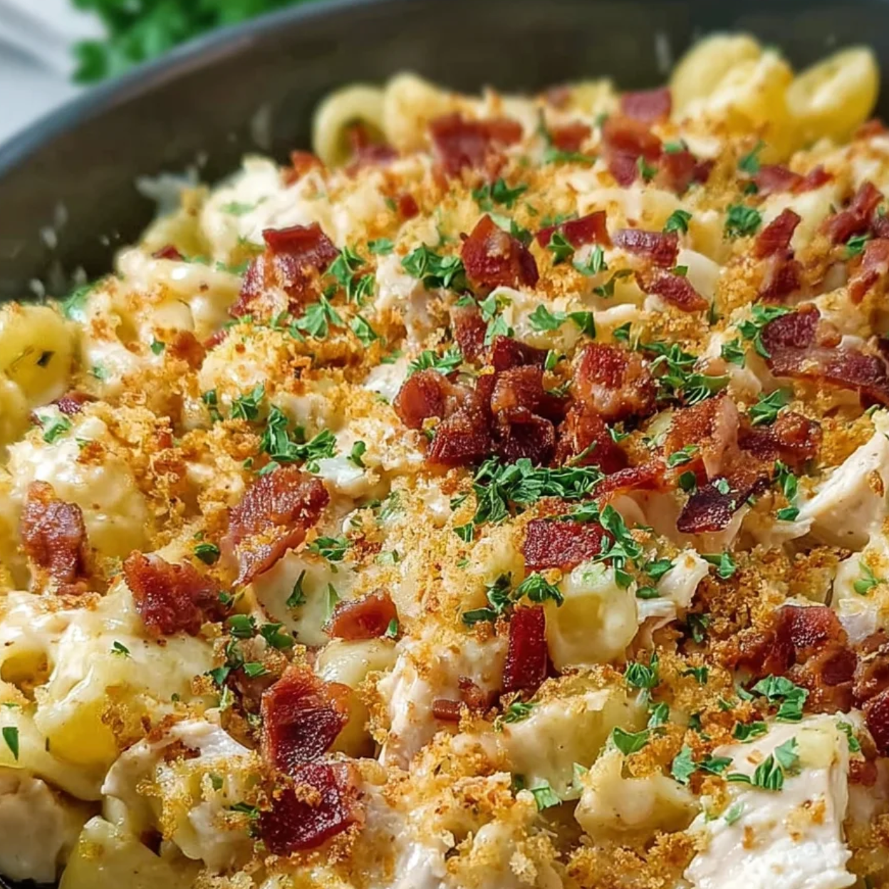 Crack Chicken Mac & Cheese