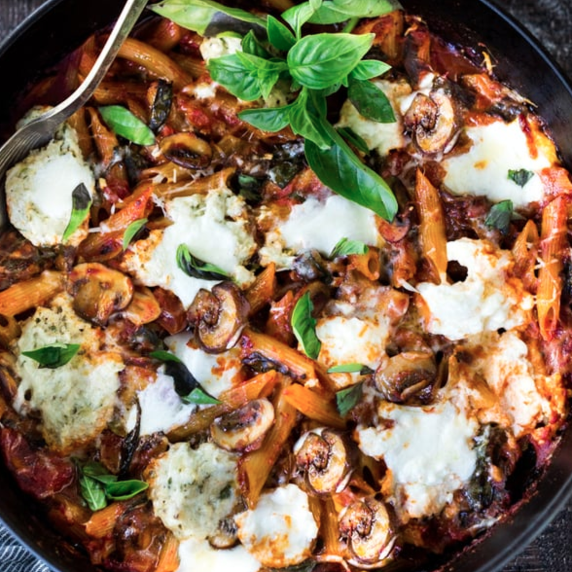 Mushroom Burrata Penne