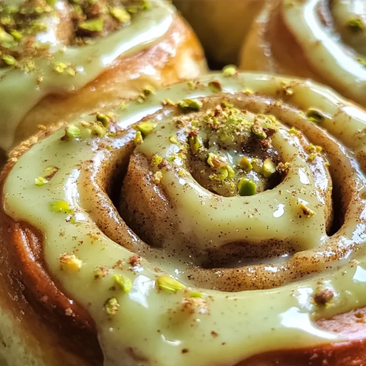 Pistachio Cream Cinnamon Roll