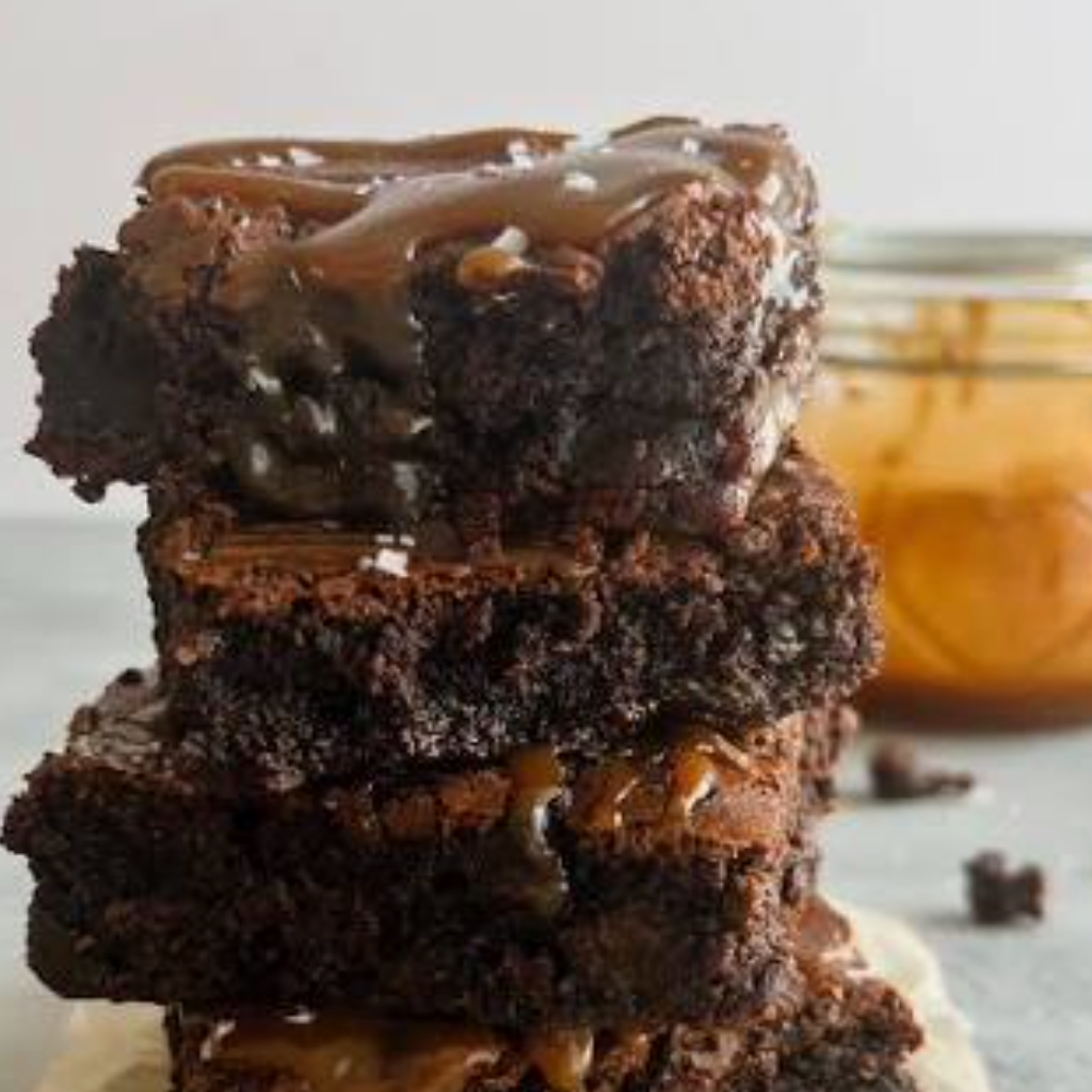 Salted Caramel Espresso Brownie