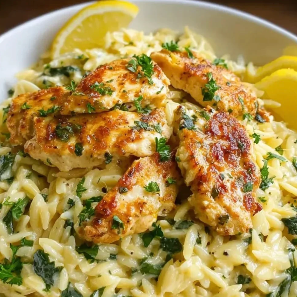 Lemon Chicken Orzo