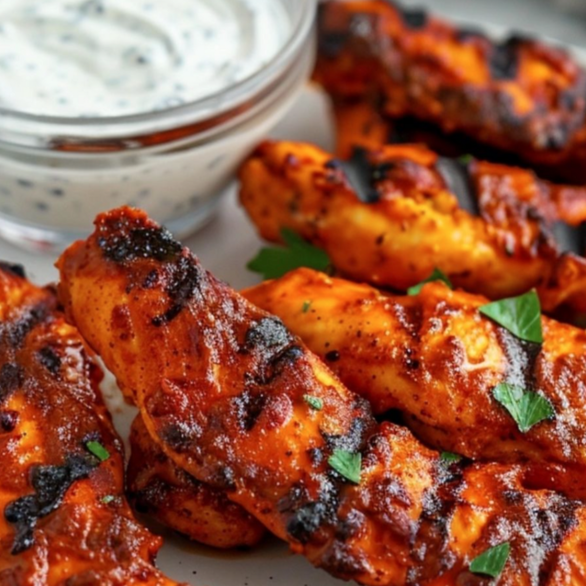 Grilled Buffalo Chicken Tenders