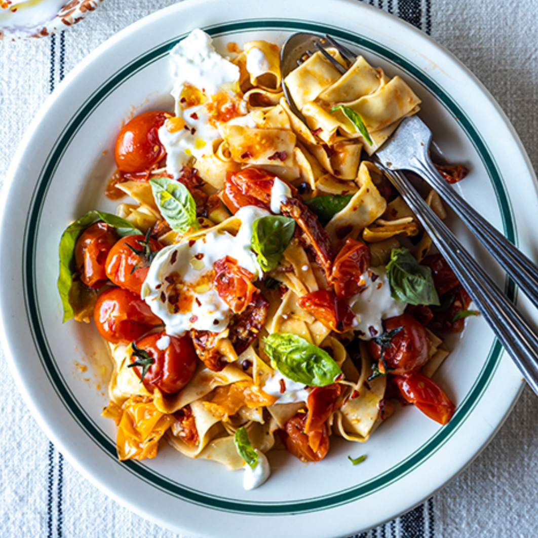 Roasted Tomato & Burrata Pappardelle