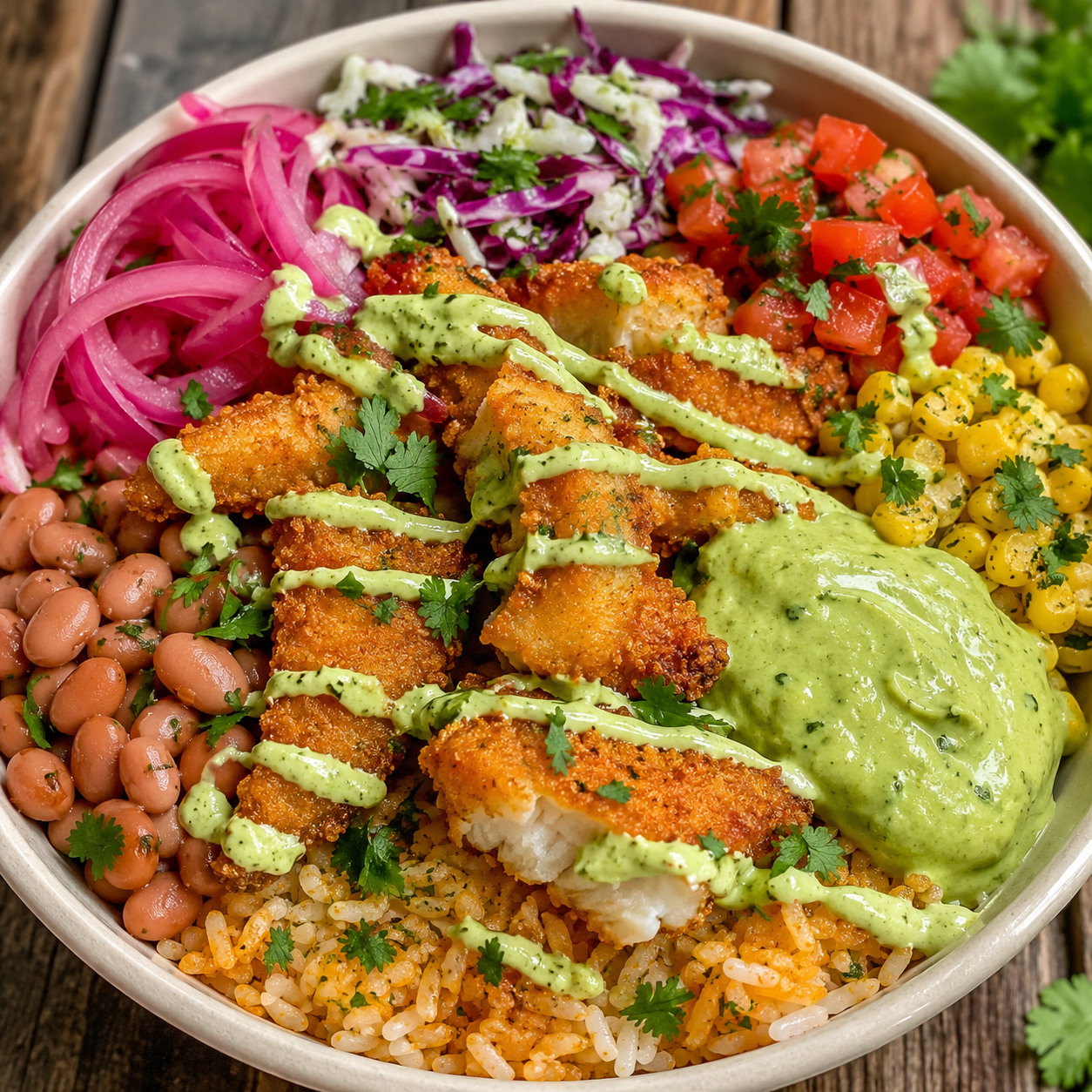 Crispy Cod Taco Bowl