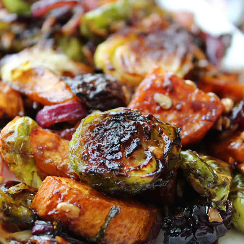 Roasted Brussels & Sweets