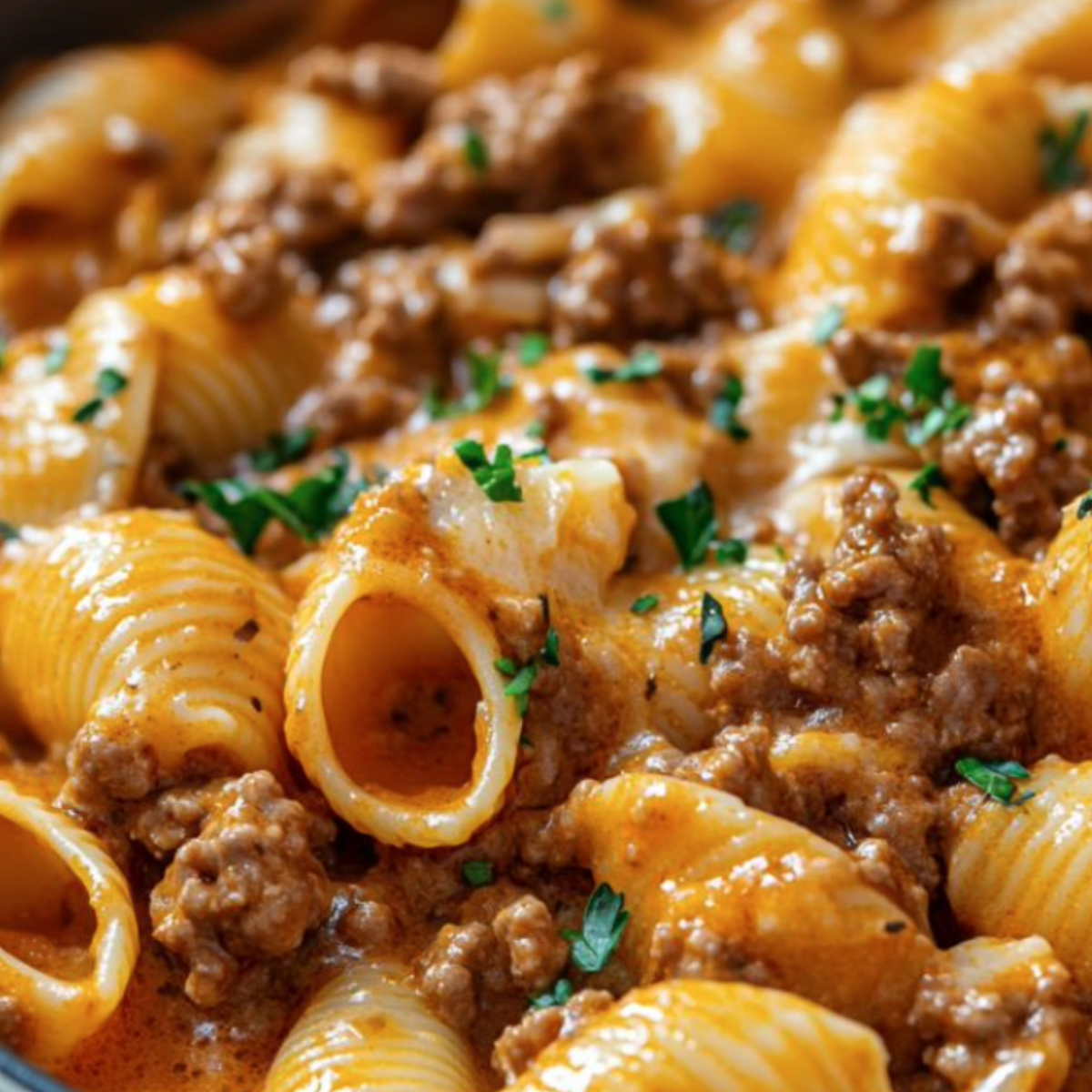 Creamy Italian Beef & Shells
