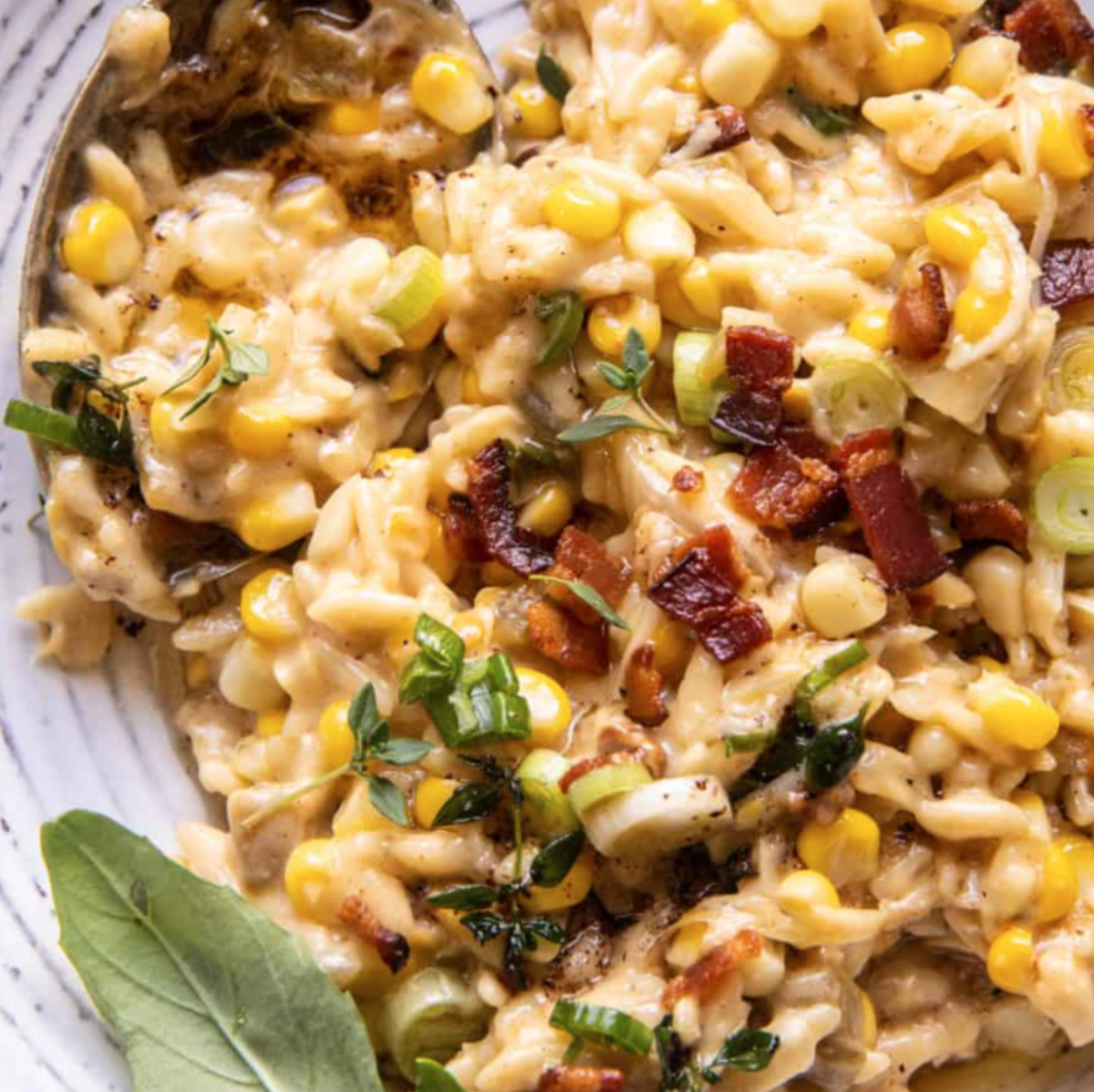 Bacon Sweet Corn Risotto Side