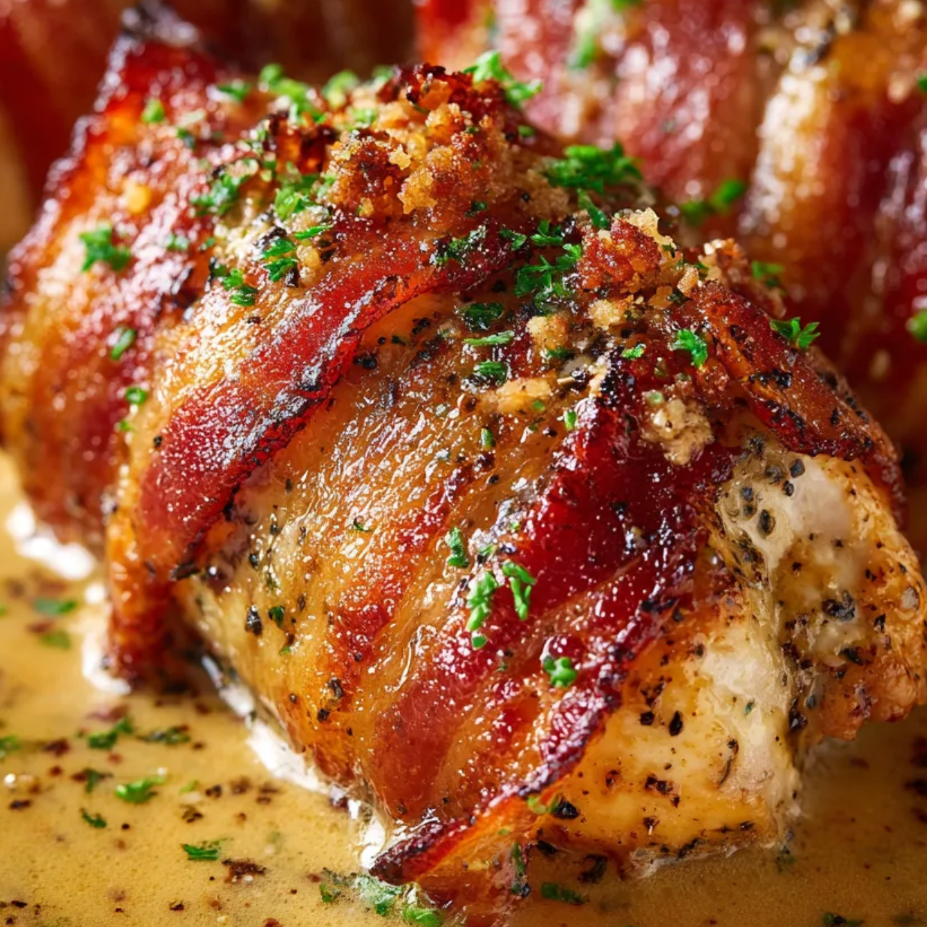 Bacon Wrapped Chicken Side
