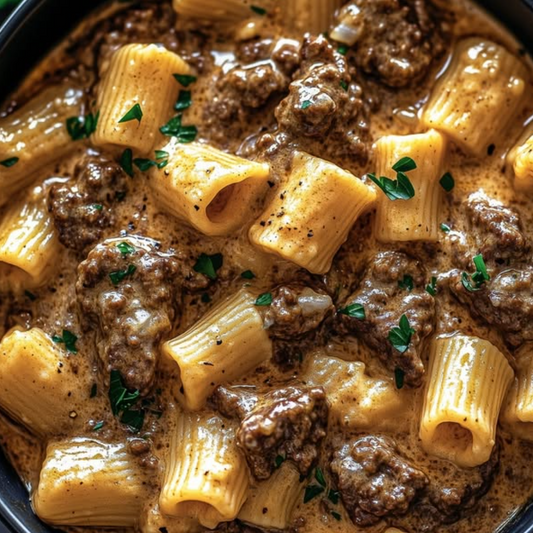 Garlic Beef Rigatoni