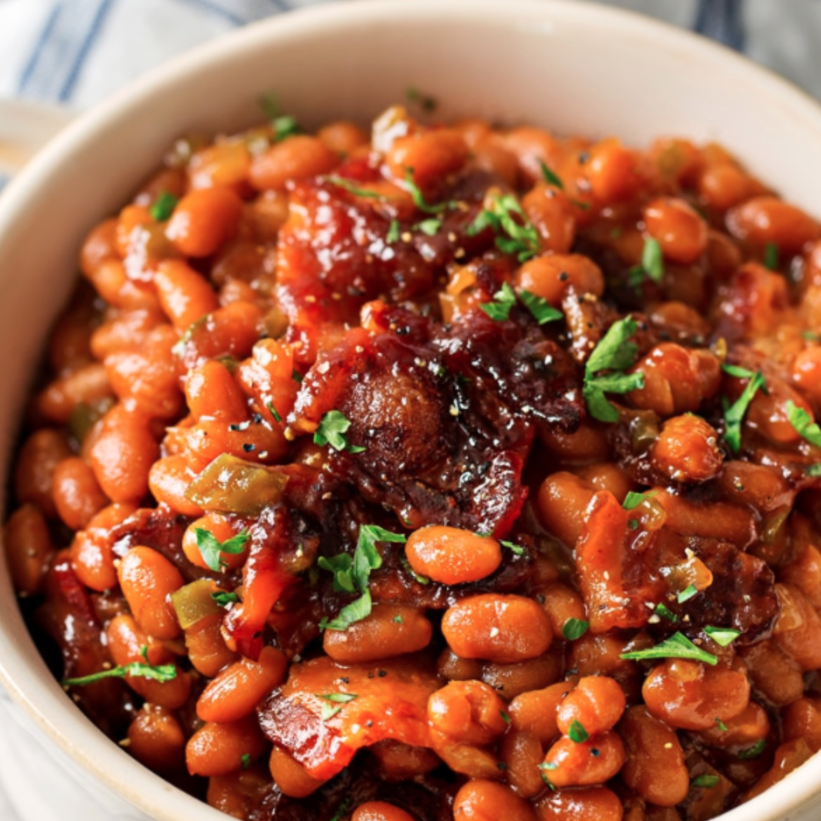 Maple Bacon Baked Beans