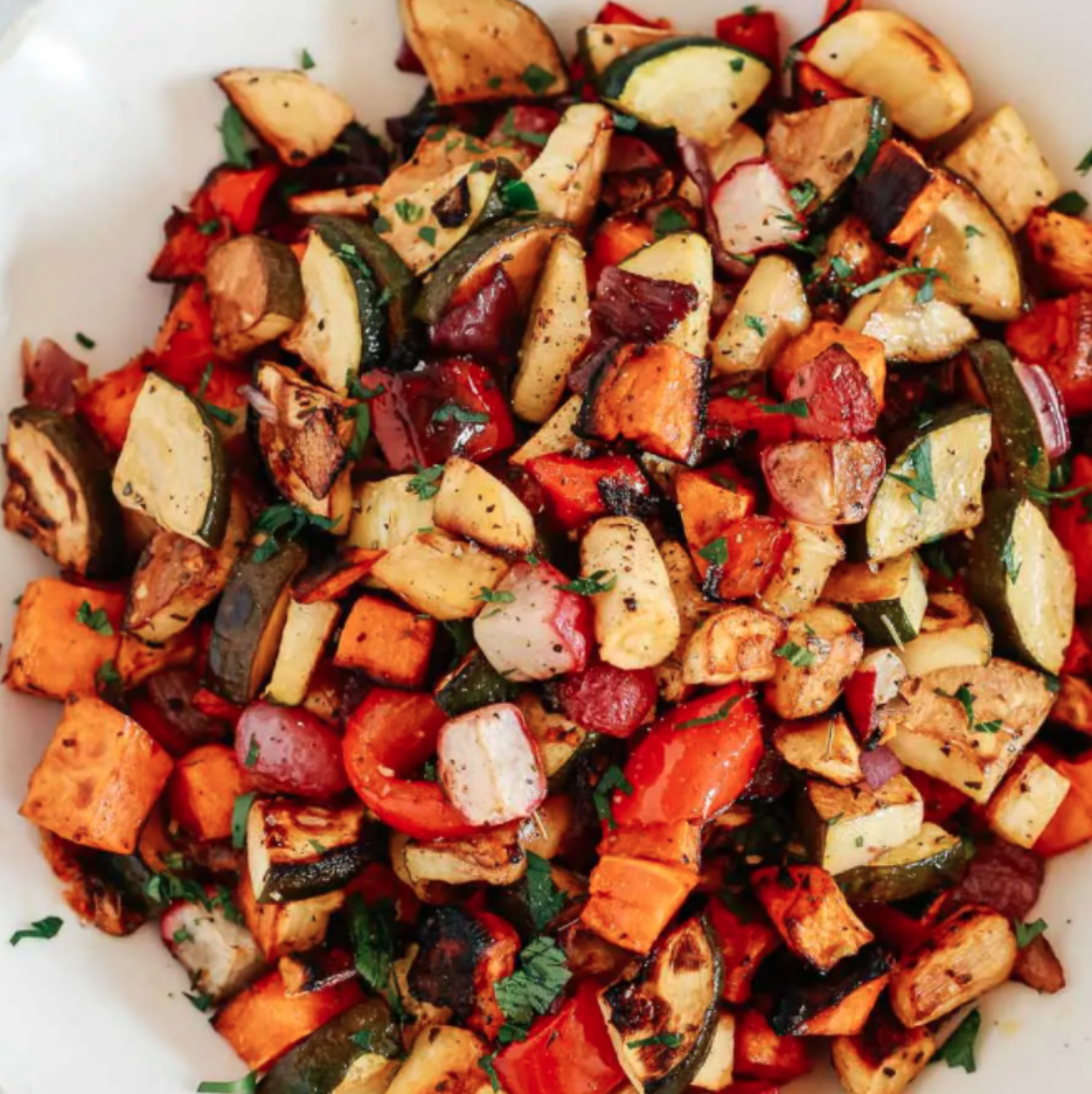 Balsamic Roasted Veggies Side