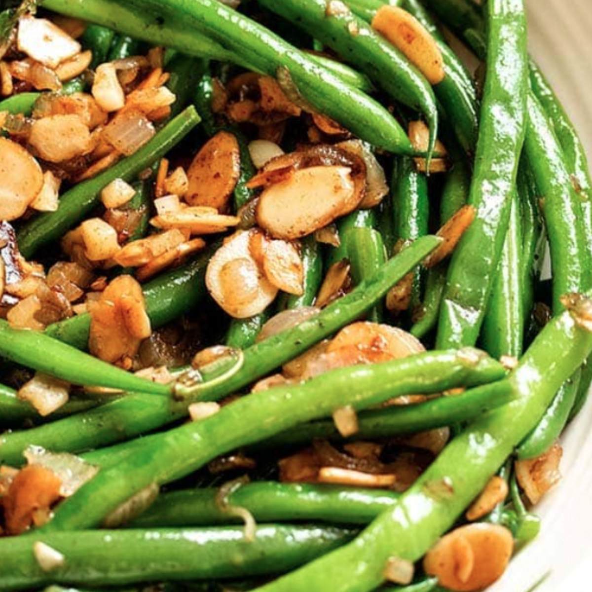 Toasted Almond Green Beans