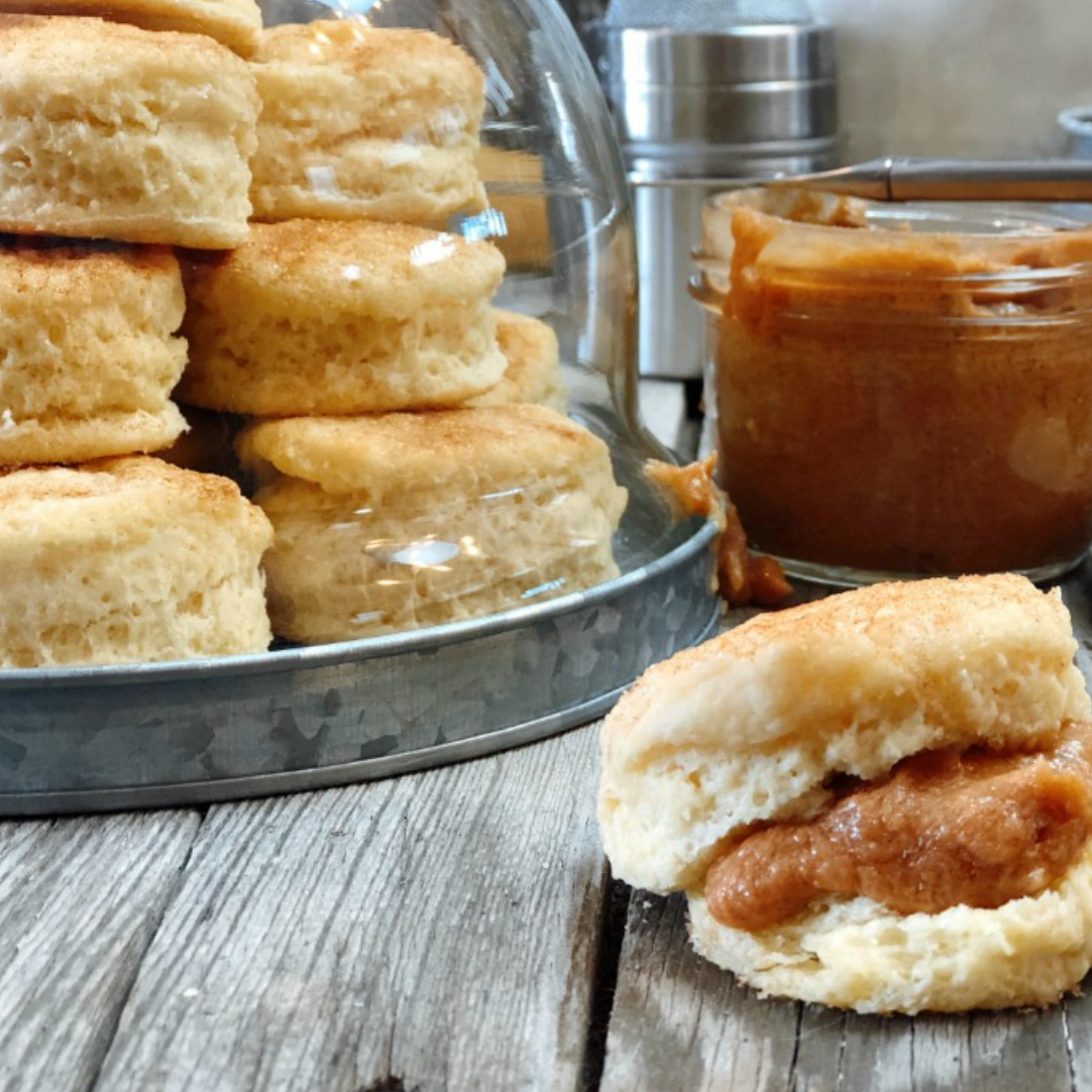Cinnamon Sugar Biscuits & Pumpkin Honey Butter